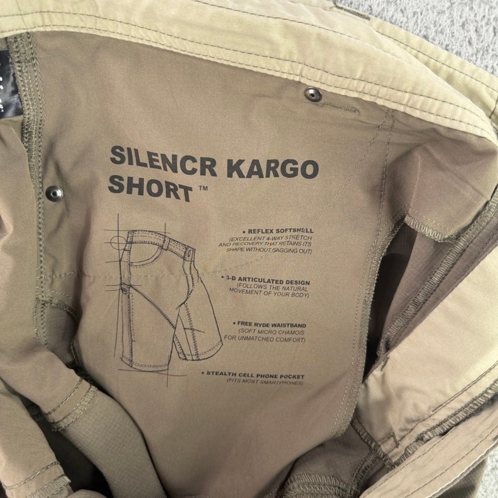 KUHL Silencr Kargo Short Mens 42 Brown Reflex Softshell Hiking 5230 - Picture 9 of 11